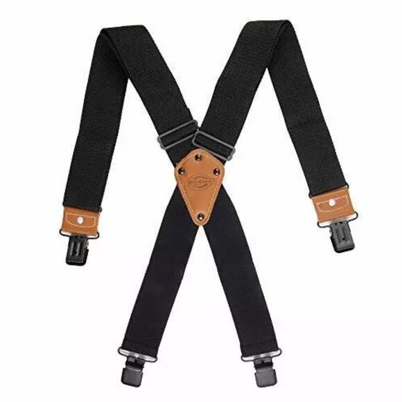 Dickies Mens Industrial Strength Suspenders Black One Size - Picture 1 of 7